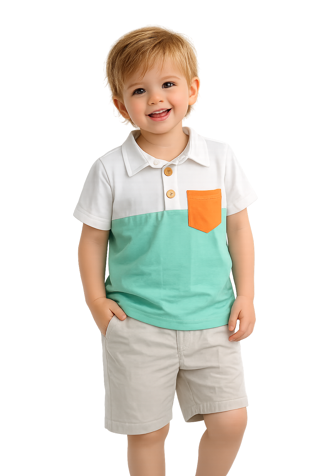 Boy's Block Polo