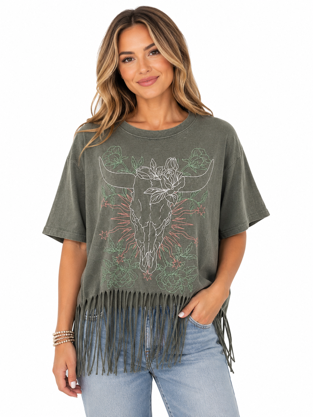 Wild Beauty Fringe T-Shirt
