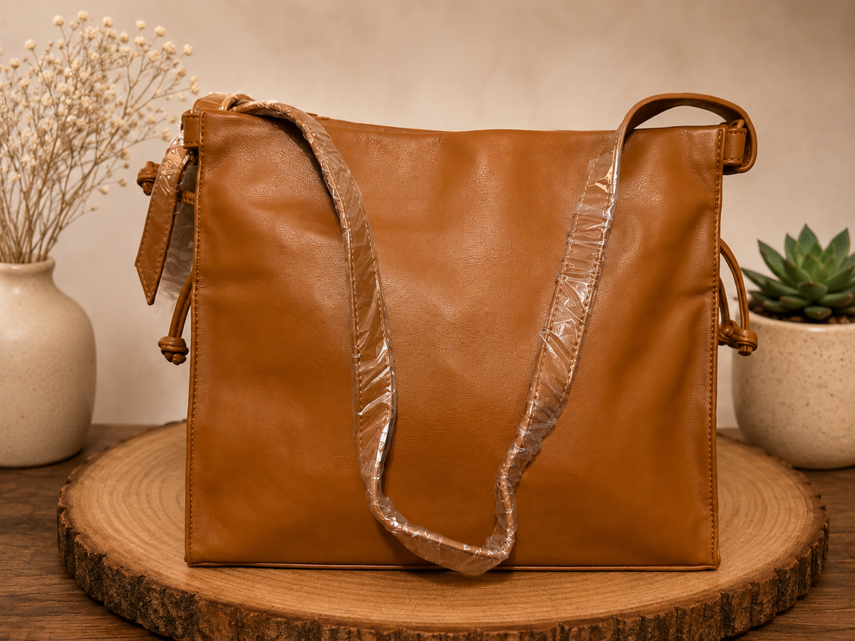 Brown Leather Tote Bag