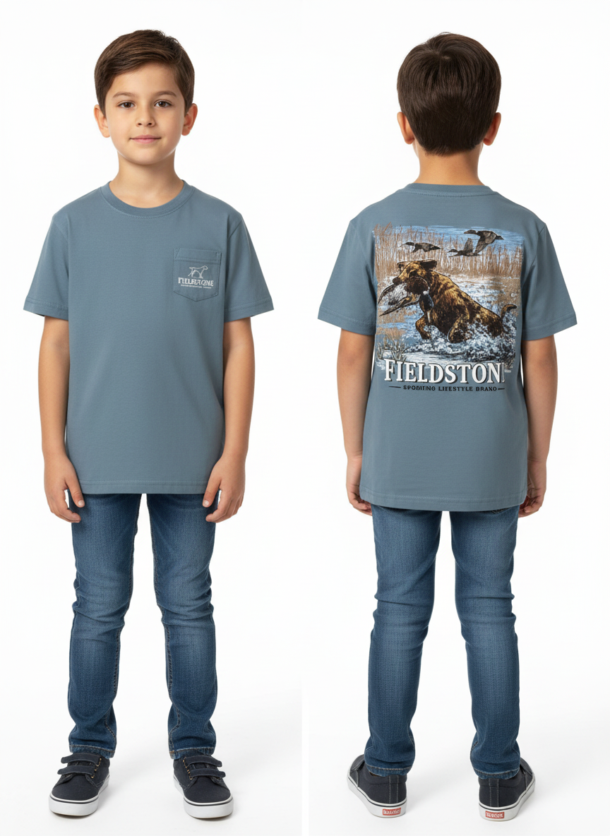 Kid's Fieldstone Dog/Water T-Shirt
