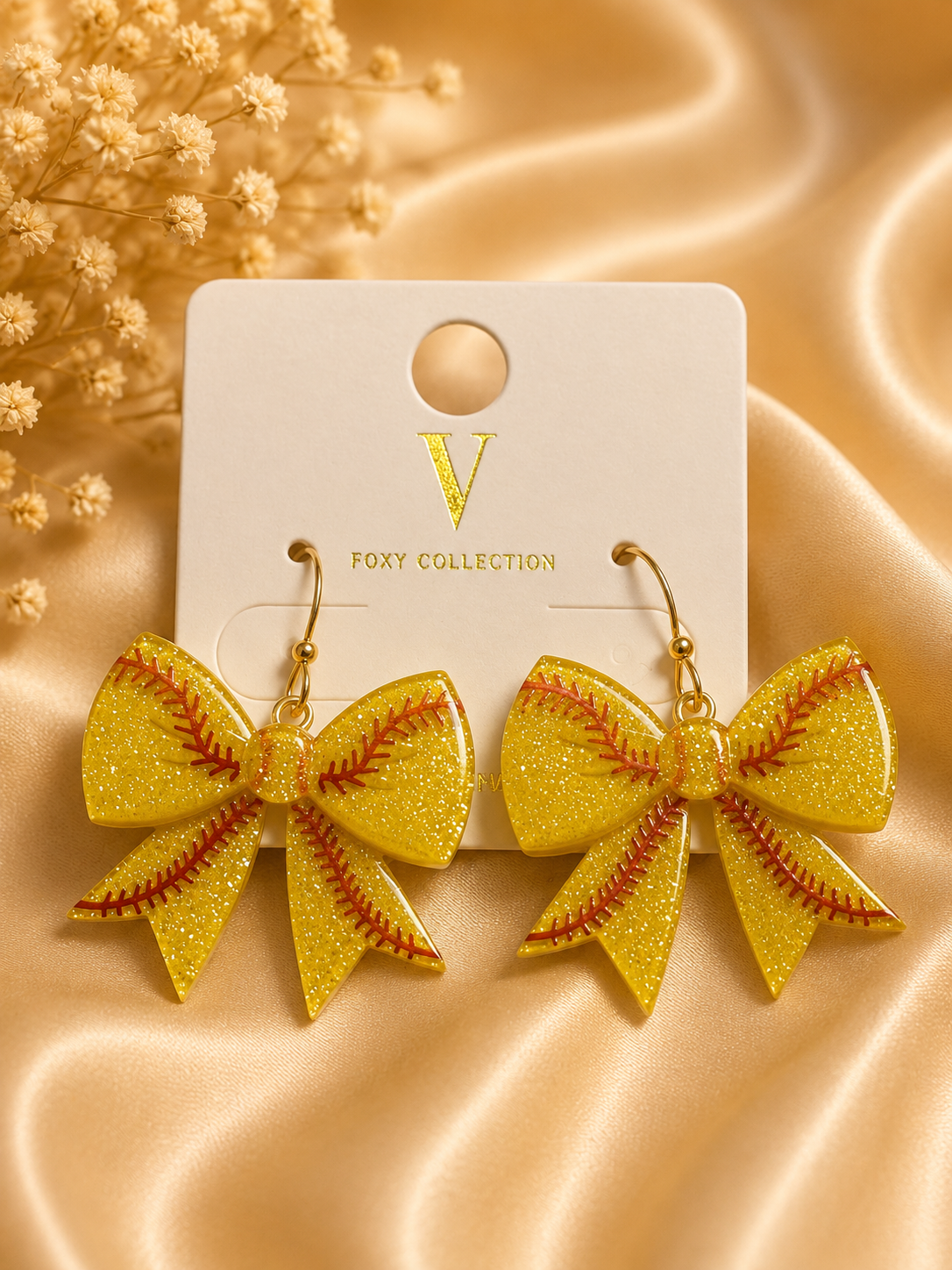 Large Sport Bow Earrings