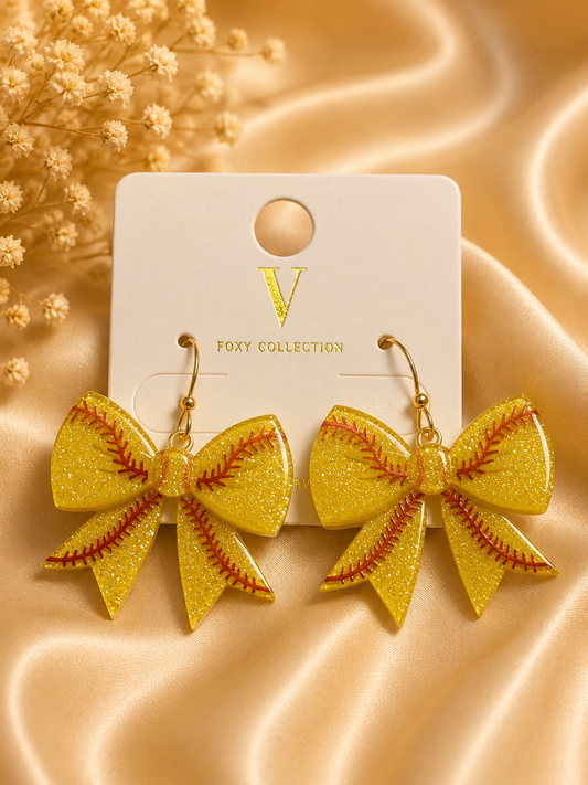 Large Sport Bow Earrings