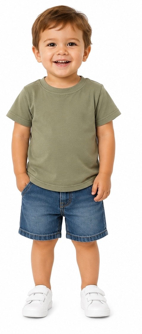 Boy's Solid T-Shirt Outfit