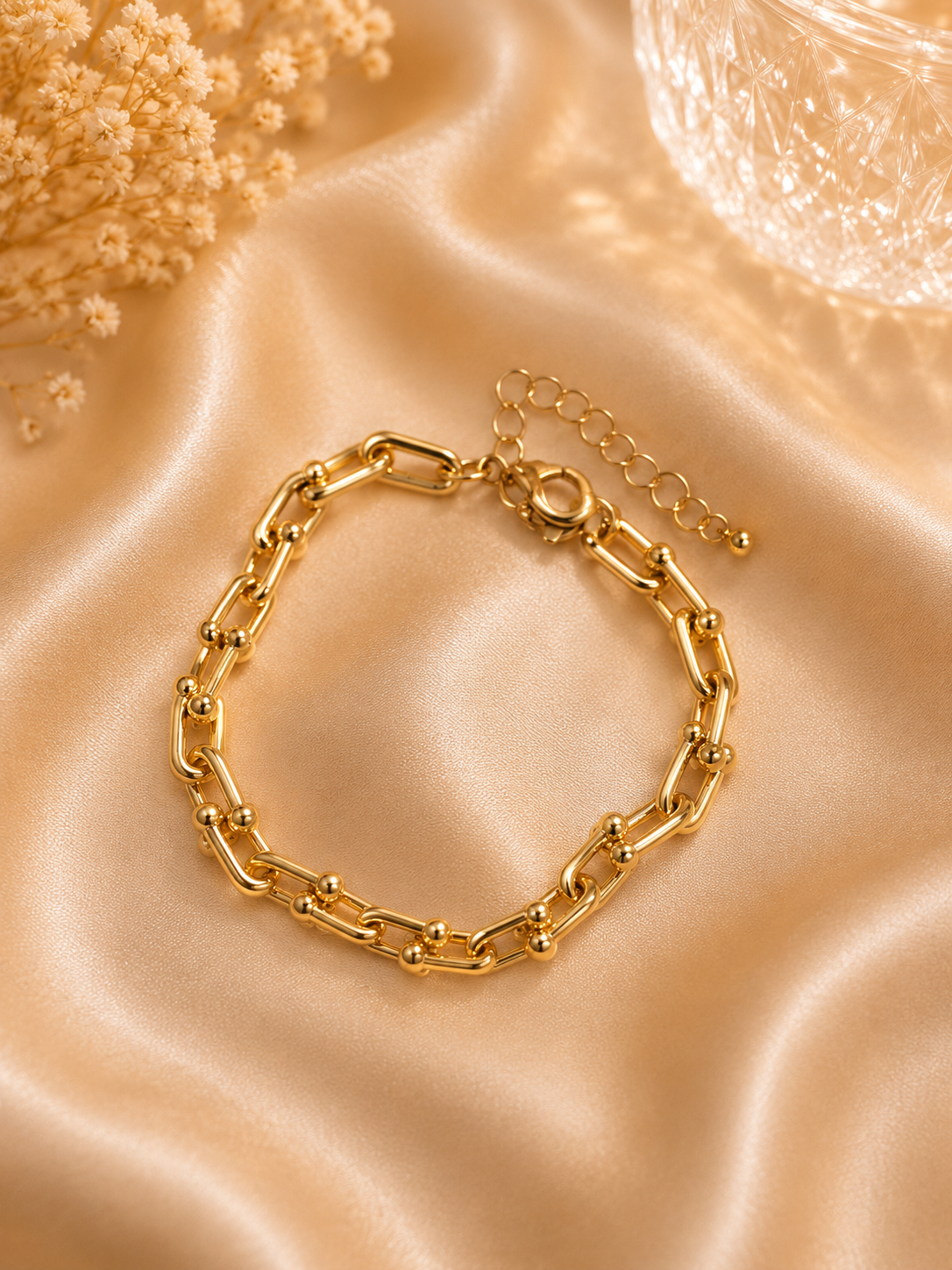 Gold Chain Link Bracelet