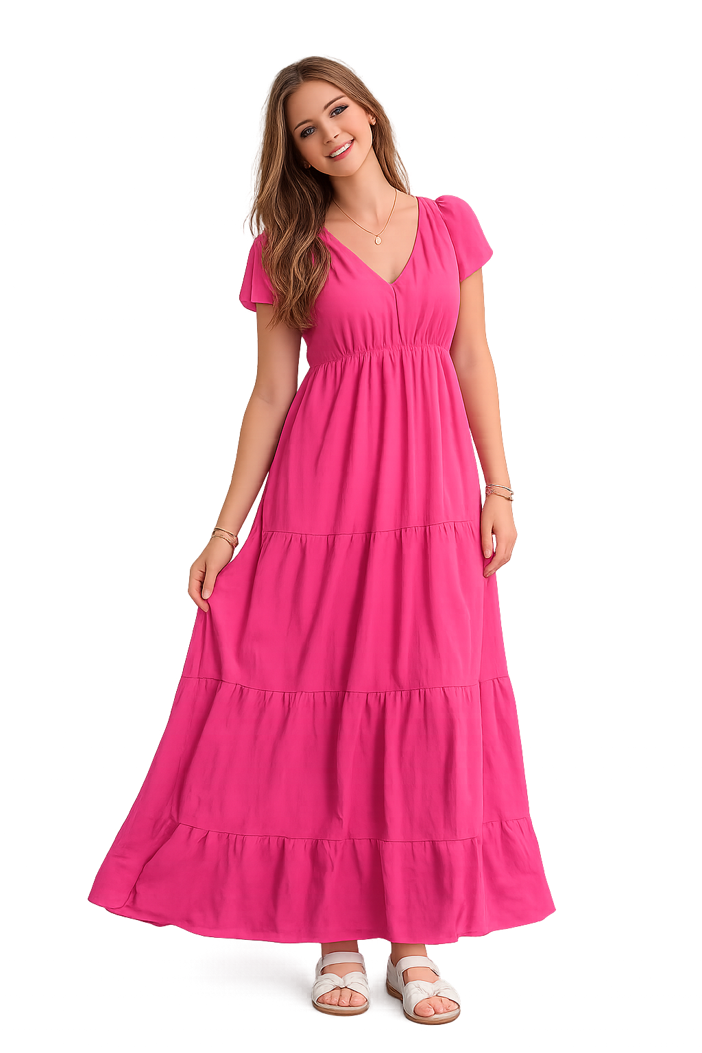 Carole Christian Ruched Dress