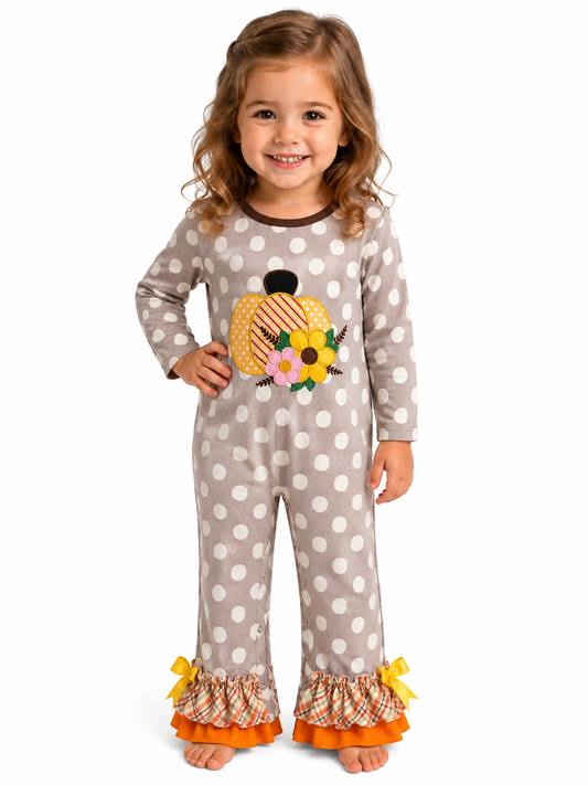Girl's Fall Jumpsuit
