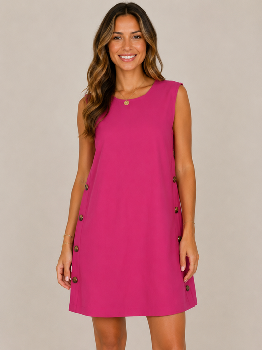Carole Christian Tunic Dress with Button detail