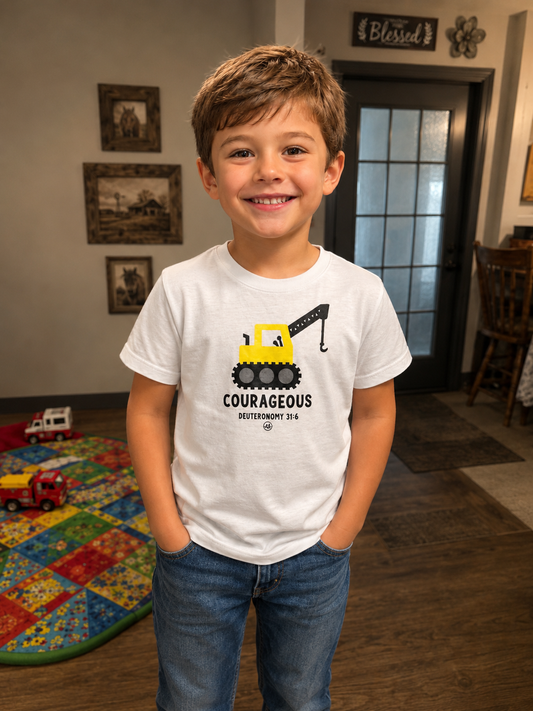 Kid's Courageous Crane T-Shirt