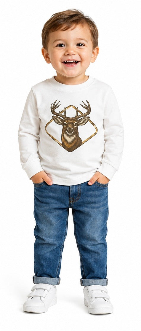 Boy's Longsleeve Deer Shirt