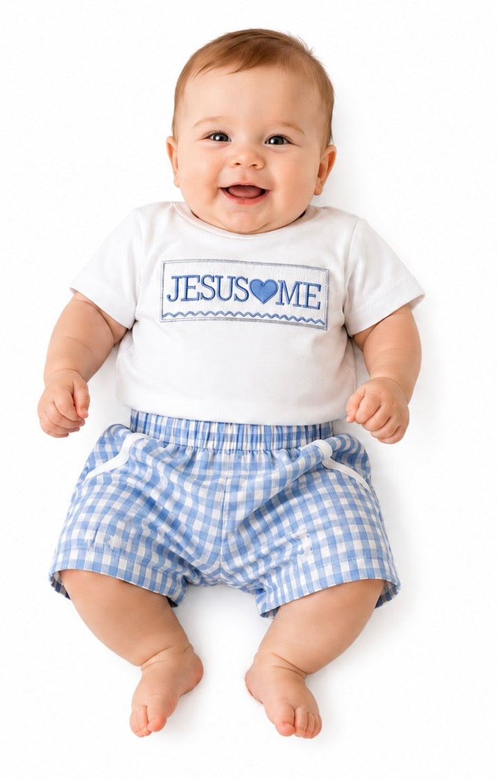 Jesus Loves Me Embroidered Outfit