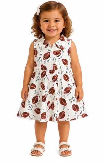 Girl's Football Dress with Built-In Shorts