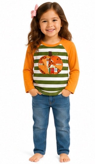 Unisex Patchwork Pumpkin Shirt