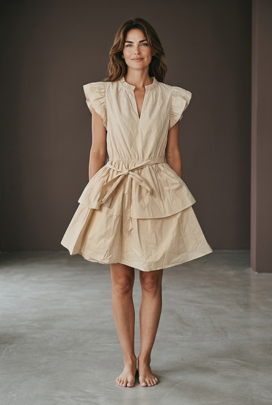 Carole Christian Fit-n-Flare Dress