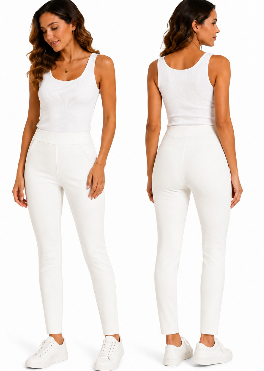 White Skinny Dress Pants