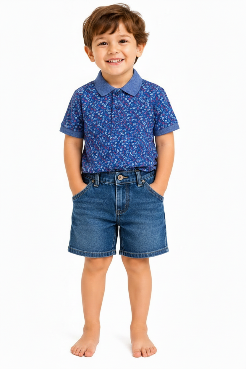 Kid's Hawaiian Polo