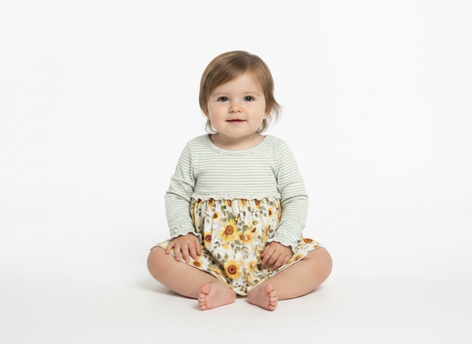 Girl's Sunflower Onesie